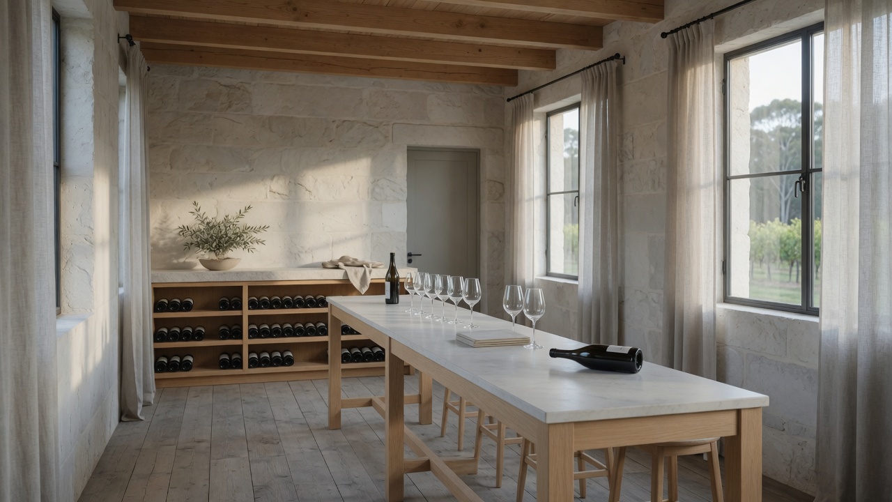 Cellar door interior